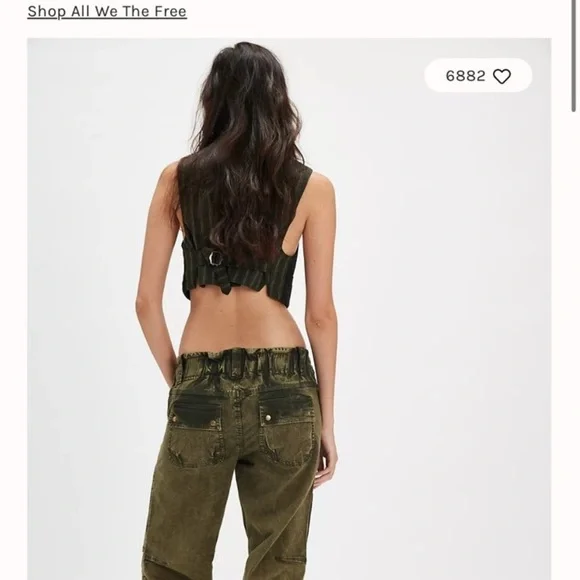 Free People WE THE FREE: CANT COMPARE SLOUCH PANTS NWOT - Picture 5 of 8
